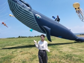 新竹市國際風箏節9/2登場 30米鯨魚、新加坡魚尾獅同台遨遊